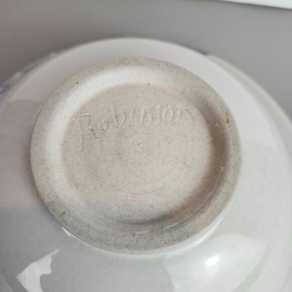 Cathy & David Robinson Signed Studio Pottery Bowl NH League of Craftsmen - Picture 7 of 8